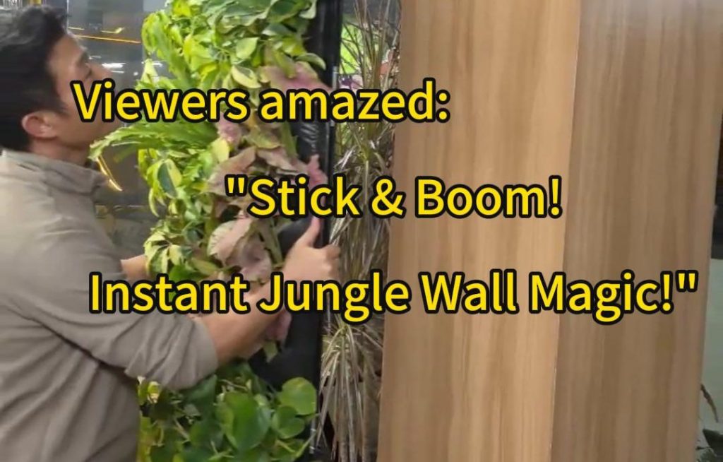 The Slimmest Self-Watering Plant Wall — Hangs Like a Poster!&nbsp;🌿✨