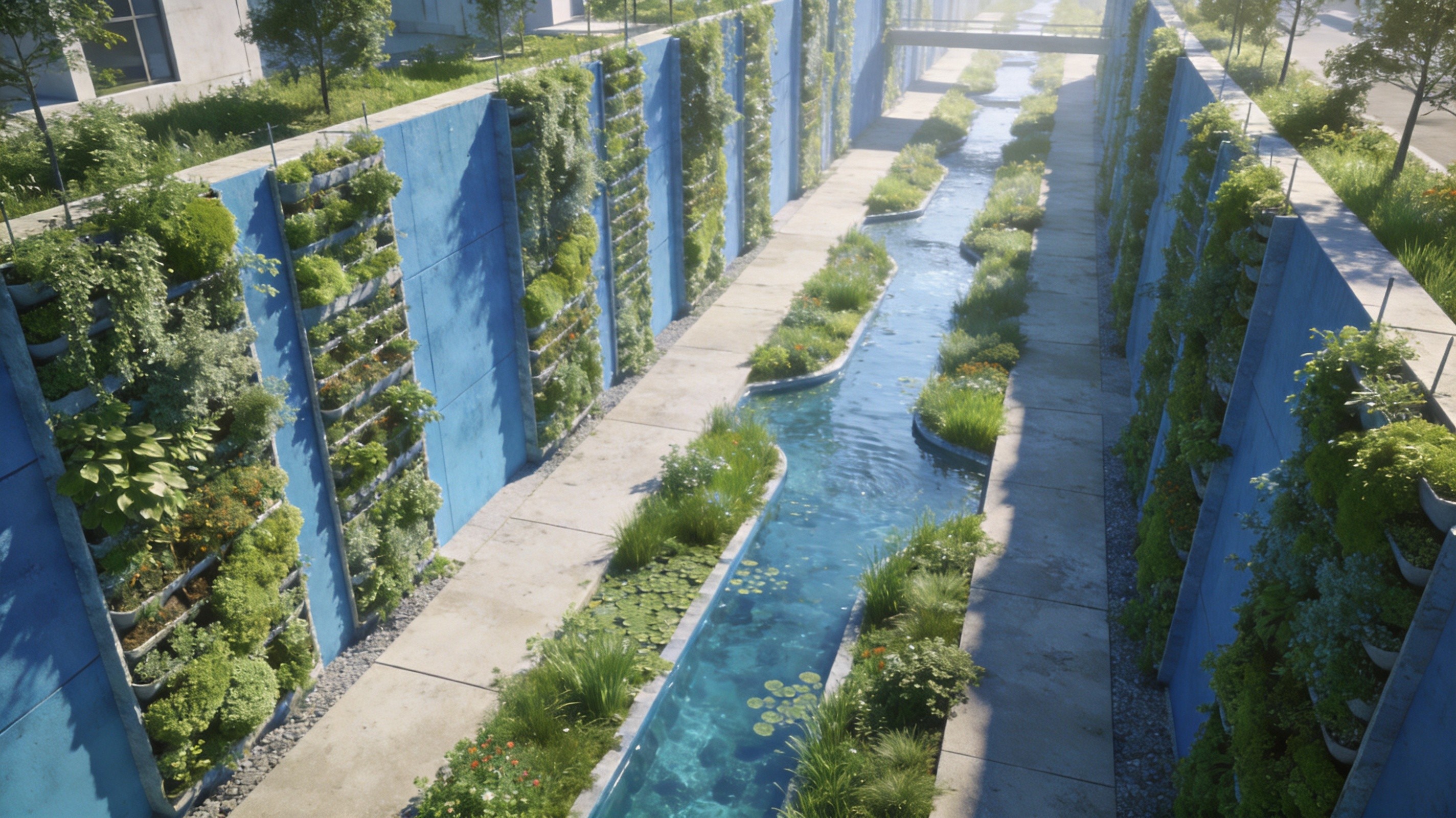 Vertical Greening Meets Sponge City: Rainwater Harvesting and Green Wall Synergy